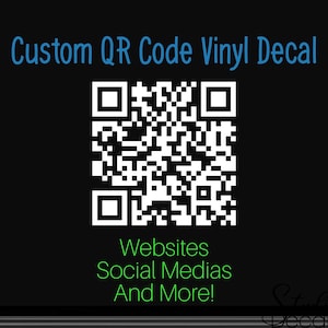 Benutzerdefinierter Vinyl-Aufkleber für QR-Code Instagram-Griff Vinyl-Aufkleber für Instagram-Benutzernamen Social Media-Aufkleber Social Media-Aufkleber Benutzerdefinierter Aufkleber