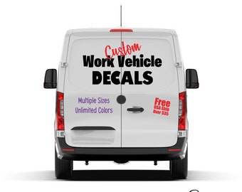 Custom Vinyl Decal – Phone Number Sticker For Car, Van, Business, Shop Window (Glossy)