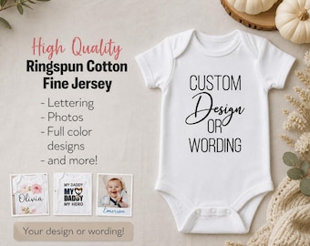 Custom Baby Bodysuit – Personalized Infant Bodysuit, New Baby Gift, Baby Shower Gift