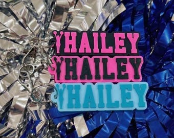 Porte-clés personnalisé imprimé en 3D - Porte-clés Cheer - Cadeaux d'équipe Cheer - Porte-clés d'équipe - Cadeaux de sport - Porte-clés personnalisé CHEERLEADER