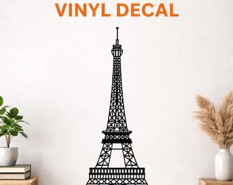 Eiffel Tower Vinyl Indoor Wall Decal - Paris Decor - Eiffel Tower Sticker