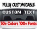Custom Windshield Decals Word and Number Car Truck Window Custom Stickers Windshield Decal Custom Car Decal Company Name Decals Personalized 