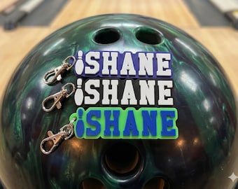 Porte-clés personnalisé imprimé en 3D - Porte-clés équipe de bowling - Cadeaux équipe de bowling - Porte-clés bowling, cadeaux sportifs Porte-clés personnalisé étiquette de sac BOWLING
