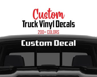 Calcomanías de vinilo personalizadas para parabrisas de camiones, calcomanías de vinilo para ventanas de autos y camiones, calcomanías personalizadas para parabrisas, calcomanías personalizadas para autos, calcomanías con el nombre de la empresa