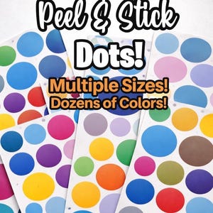 Polka Dot Vinyl Decals - Wall Decals For Kids Rooms, Nursery Decor, Bedrooms - Polka Dot Stickers - Polka Dot Vinyl Sticker - Circle Decals
