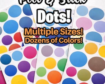 Décalcomanies en vinyle à pois - Décalcomanies murales pour chambres d'enfants, décoration de chambre d'enfant, chambres à coucher - Stickers à pois - Sticker en vinyle à pois - Décalcomanies cercle