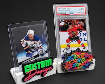 Expositor de cartas coleccionables personalizado - Expositor de cartas rotas - Expositor de cartas deportivas personalizado