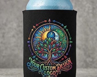Enfriador de latas de espuma personalizado / Funda para cerveza personalizada a todo color / Aislante para bebidas con logotipo personalizado
