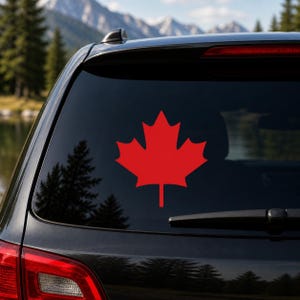 Maple Leaf Vinyl Decal - Canada Vinyl Decal - Decal For Canadians (Multiple Sizes and Colors Available)