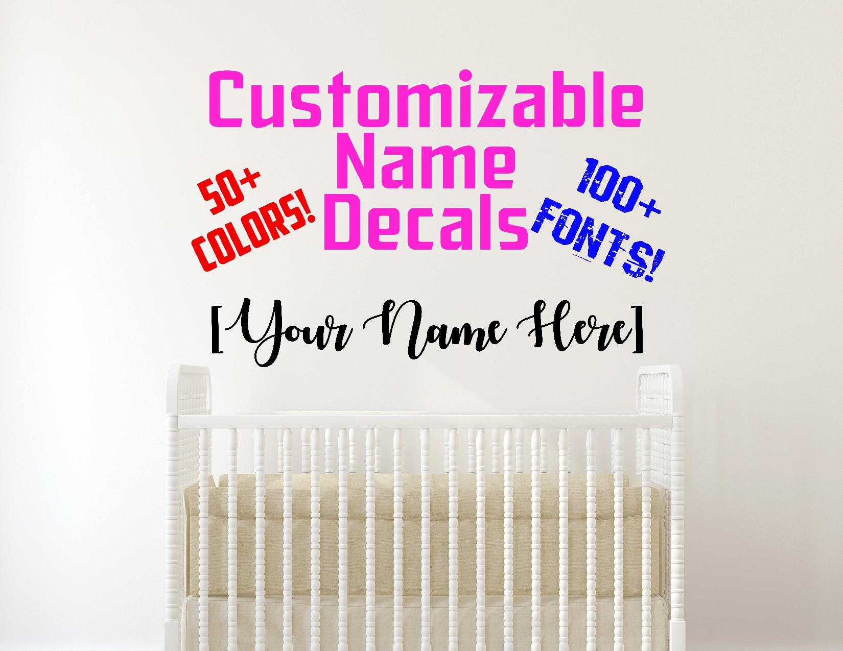 name decals for toy box