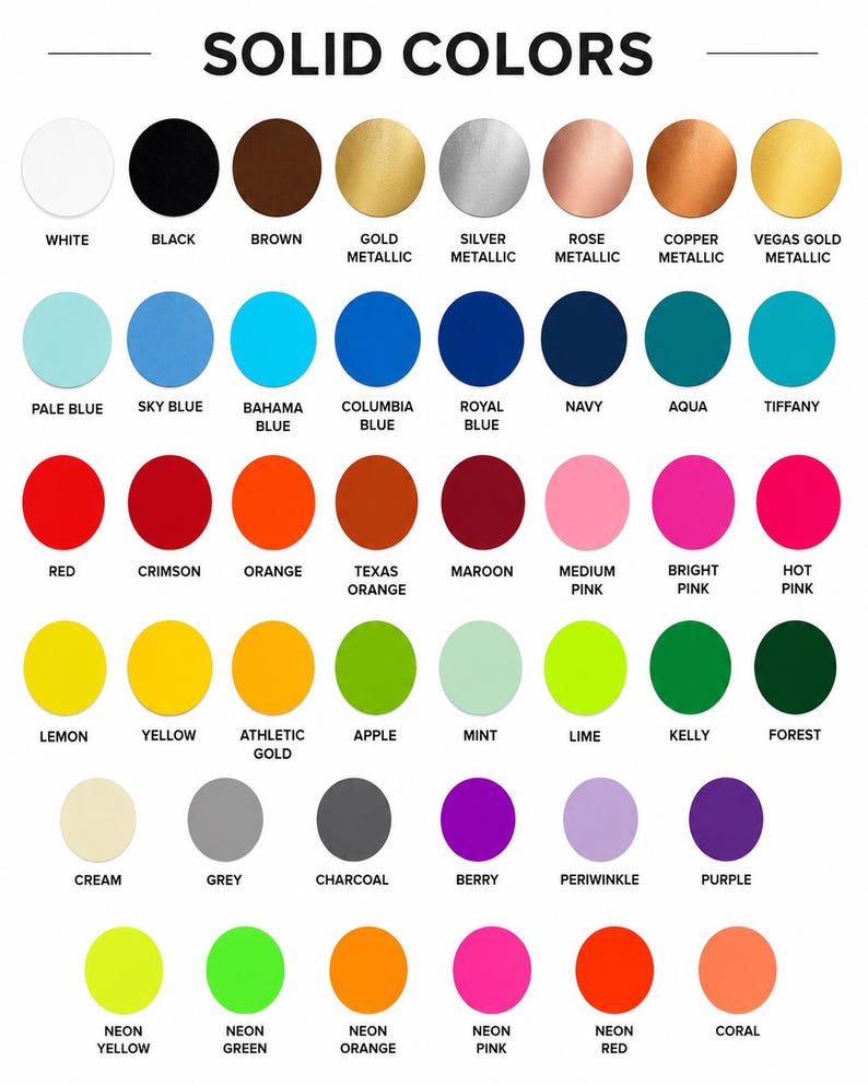 a color chart with different colors of paint