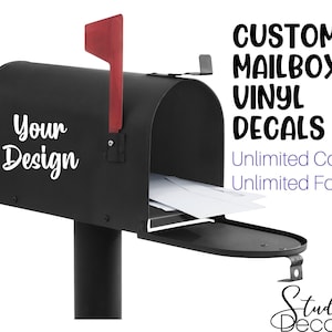 Diy Last Name Mailbox Decal Letters Mailbox Address Stickers - Temu