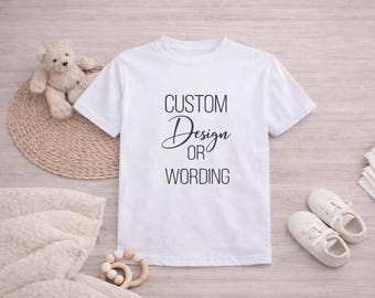 Camiseta personalizada para bebés y niños pequeños: varios tamaños y colores disponibles