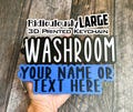 Custom Extra Large 3D Printed Keychain - Custom Key Chain - Name  Keychain - Custom Key Ring - 3D Printed Name -  Backpack Tag LARGE product logo