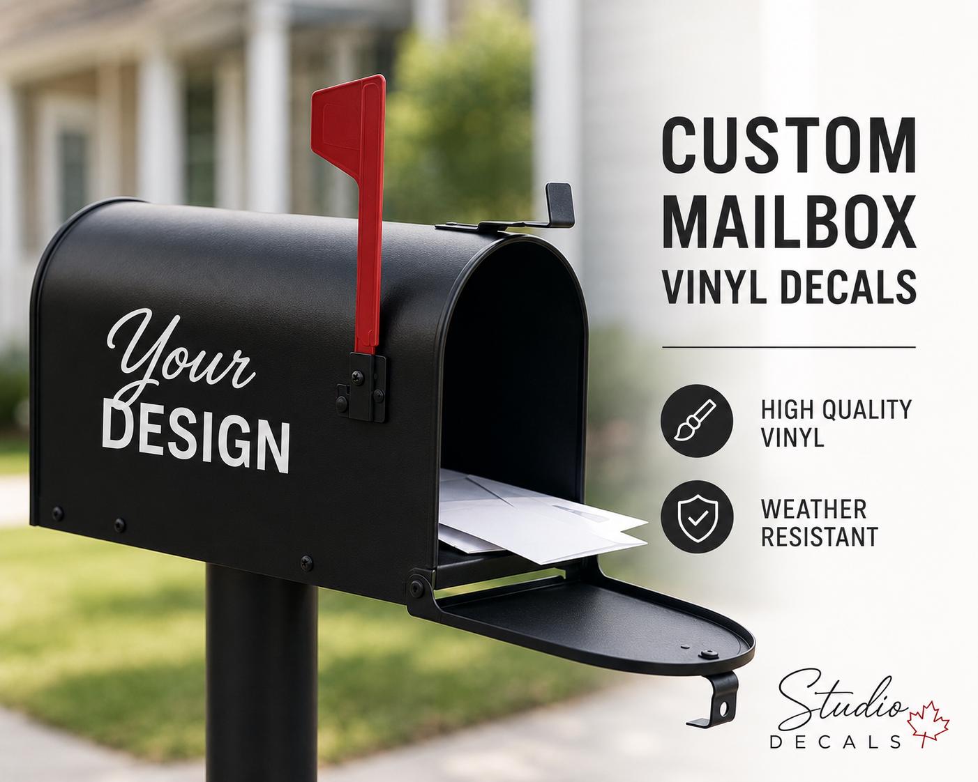Mailbox Labelers Custom Mailbox Vinyl Decals | Decals for Mailbox | Mailbox Labels ...