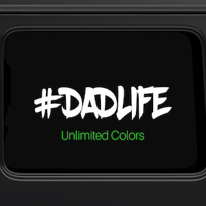 お父さんの人生車用デカール、#DadLife デカール夫へのギフト、お父さん用デカール、ラップトップ用デカールステッカー、イエティタンブラーデカール、おもしろい車用デカール、お父さんの人生デカール