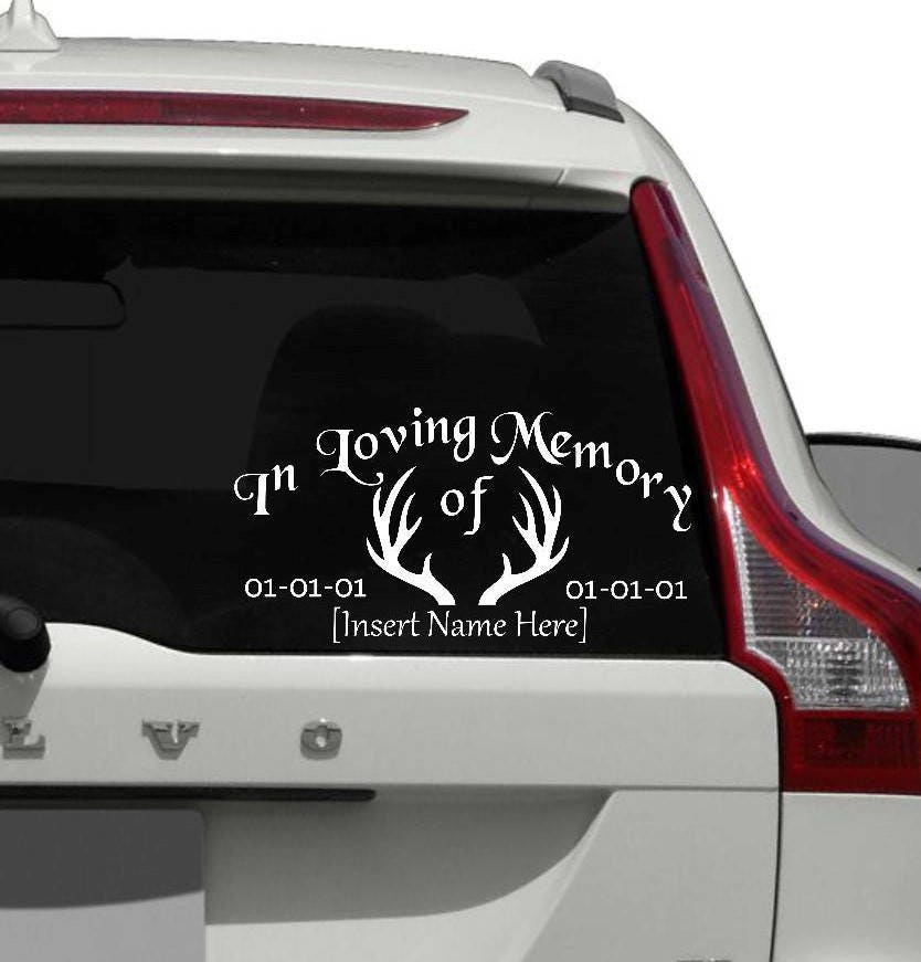In Loving Memory of Car Decal Memorial Decal for Family and Etsy