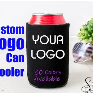 Enfriador de latas con logotipo personalizado, soporte para latas de cerveza, envoltura para latas, regalo para papá, regalo para esposo, regalo para abuelo, envoltura para latas de cerveza, productos con logotipo comercial personalizado