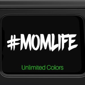 Mom Life Car Decal, # Mom Life Decal For Women, Decal For Dad and Mom, Laptop Decal Sticker, Yeti Tumbler Decal, Funny Car Decal momlife