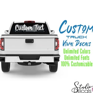 Custom Truck Vinyl Decals Windshield Decals Vinyl Car Truck Window Custom Stickers Windshield Decal Custom Car Decal Company Name Decals