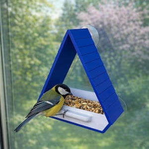Custom Window Bird Feeder - Bird Viewing Feeder - Removable Tray - Multiple Colors!