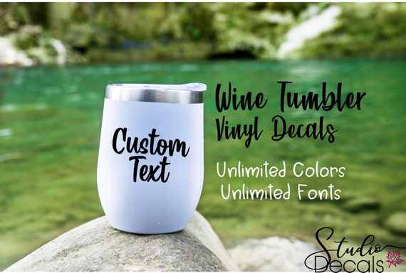 Custom Wine Glass Decals Bachelorette Party Custom Decal 