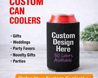 Enfriador de espuma personalizado para latas / Soporte personalizado para latas de cerveza / Regalo para papá, esposo, abuelo / Recuerdo personalizado para bodas y fiestas