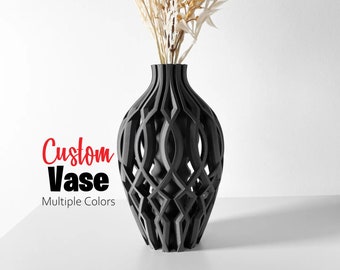 Vaso di fiori per interni stampato personalizzato - Vaso di fiori - Vaso moderno - Vaso di fiori secchi - Fioriera - Vaso per piante stampato in 3D Decorazioni per la casa