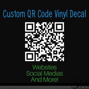 Vinilo adhesivo con código QR personalizado
