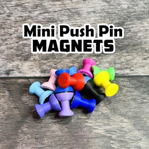 Mini Push Pin Fridge Magnets - Strong Fridge Magnets - 70+ Colors!