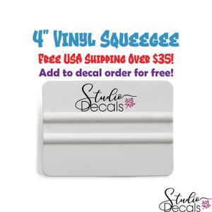 4&quot; Vinyl Squeeqee - Vinyl Tools - Vinyl Applicator - Applicator Tool - Application Tool - Decal Tools - Decal Applicator