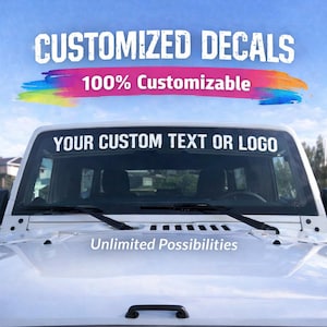 Custom Vehicle Window Decal – Personalized Vinyl Sticker for Car, Truck & Windshield