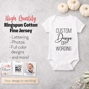 Custom Baby Bodysuit – Personalized Infant Bodysuit, New Baby Gift, Baby Shower Gift