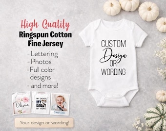 Body pour bébé personnalisé - Body personnalisé pour bébé, cadeau de naissance, cadeau de baby shower