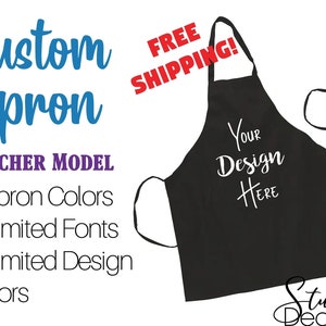 Custom Chef Apron | Butcher Apron | Apron For Dad | Gift For Dad | Personalized Kitchen Apron | Custom Kitchen Apron | Gift For Chef