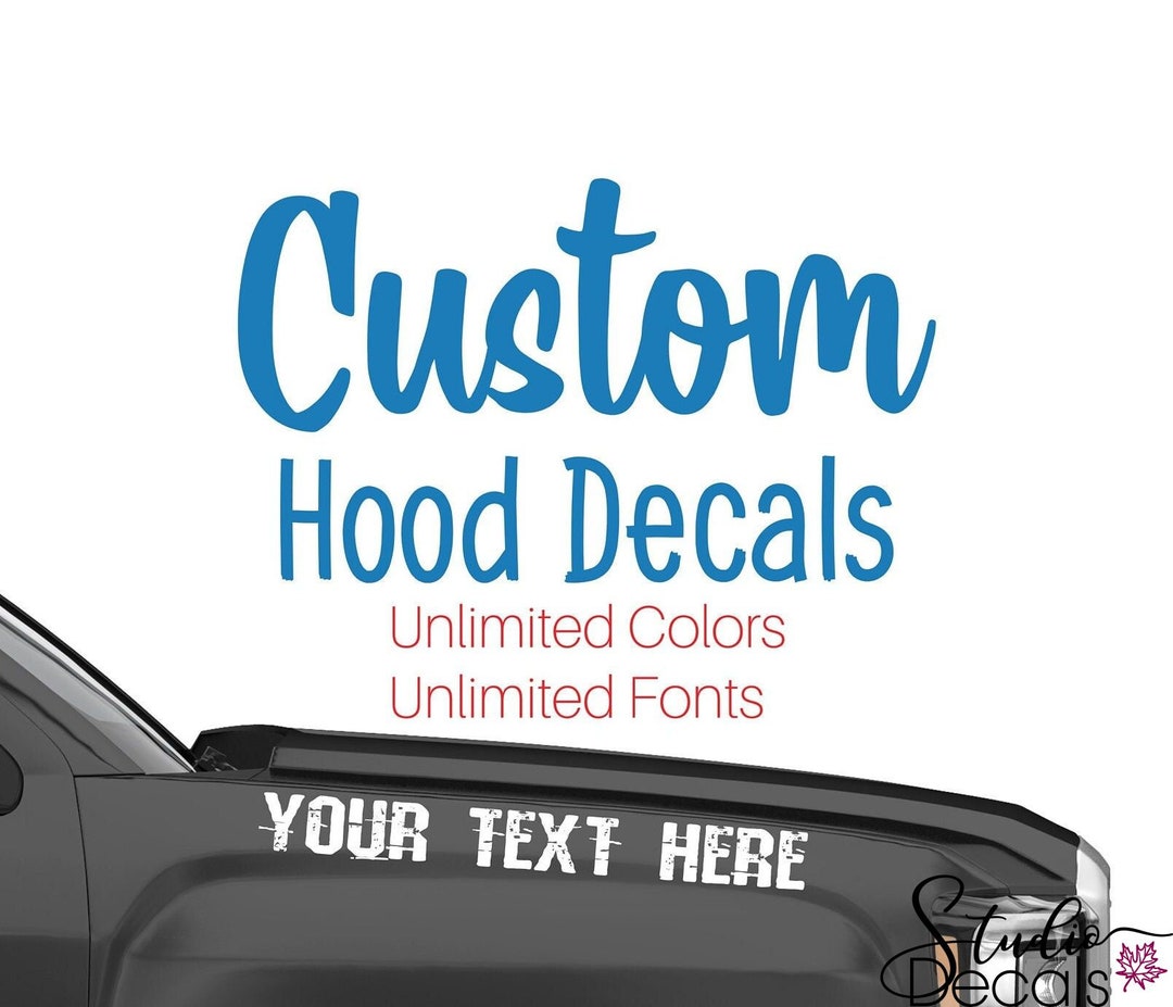 Custom Hood Decals for Trucks SUV Decals SUV Hood Decal Body Decals Car