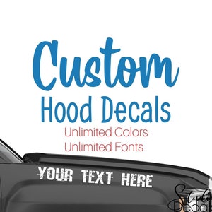 Custom Hood Decals for Trucks SUV Decals SUV Hood Decal Body Decals Car Truck Window Custom Stickers Windshield Decal Custom Car Decal
