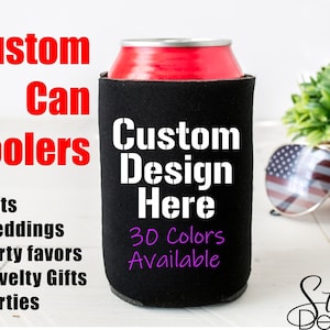 Custom Can Cooler Beer Can Holder Can Wrap Gift for Dad Gift for Husband Gift for Grandpa Beer Wrap Can Custom Party Favor Wedding Favor