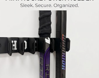 3D Printed Mini Hockey Stick Wall Rack - Hockey Stick Holder - Hockey Stick Bracket - LETTERING MODEL