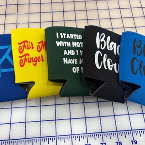 Enfriador de latas de espuma personalizado / Funda para cerveza personalizada a todo color / Aislante para bebidas con logotipo personalizado imagen 10