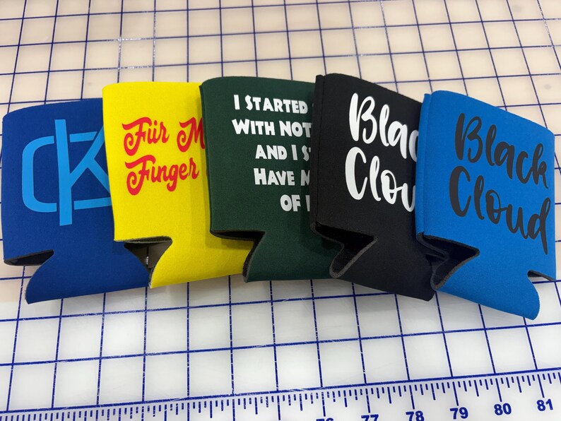 Enfriador de latas de espuma personalizado / Funda para cerveza personalizada a todo color / Aislante para bebidas con logotipo personalizado imagen 10