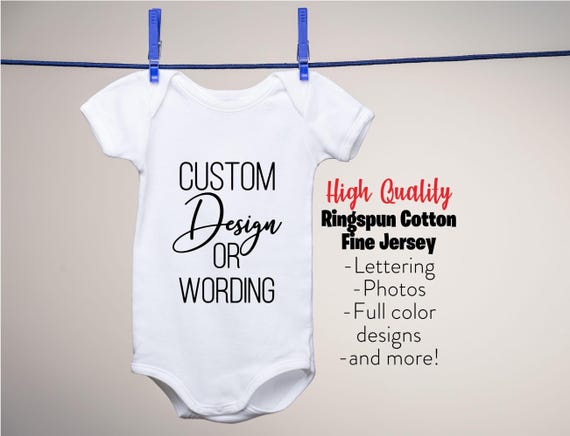 Custom Infant Bodysuit Custom Bodysuit Personalized Infant Clothing Gifts for New Baby Gifts for New Parents Baby Shower Gift