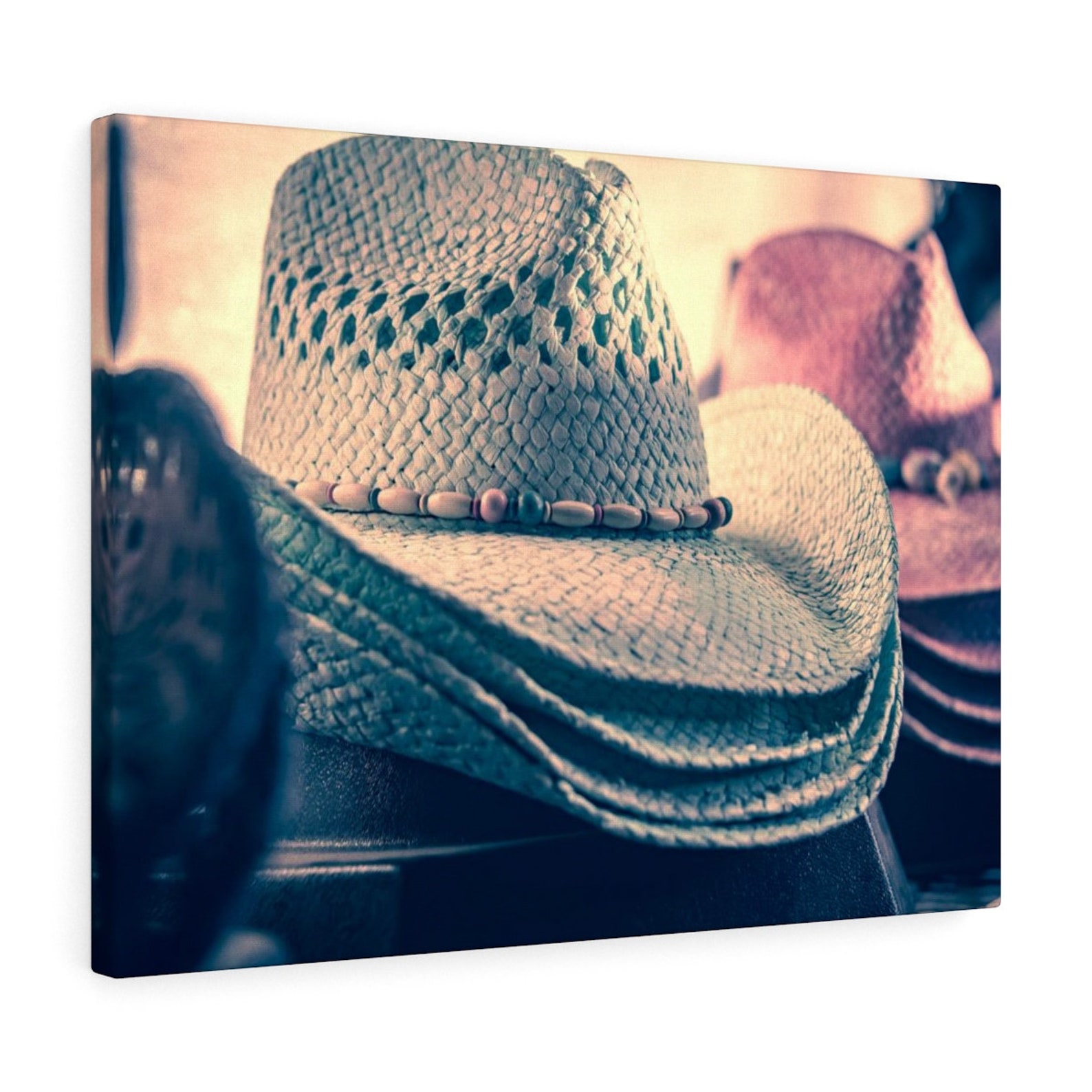 Western Wall Decor Cowboy Cowgirl Hats on Display High - Etsy