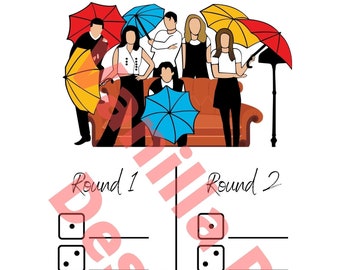 Friend Bunco Tally/Score Card