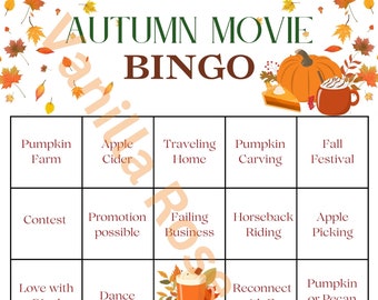 Autumn Movie Bingo