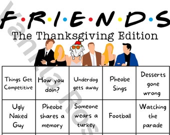 Friends Bingo - Thanksgiving edition