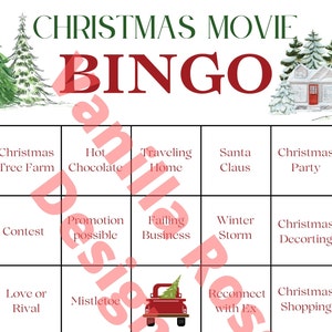 Christmas Movie Bingo