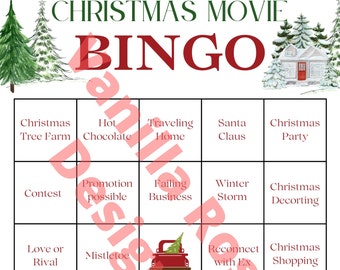 Christmas Movie Bingo