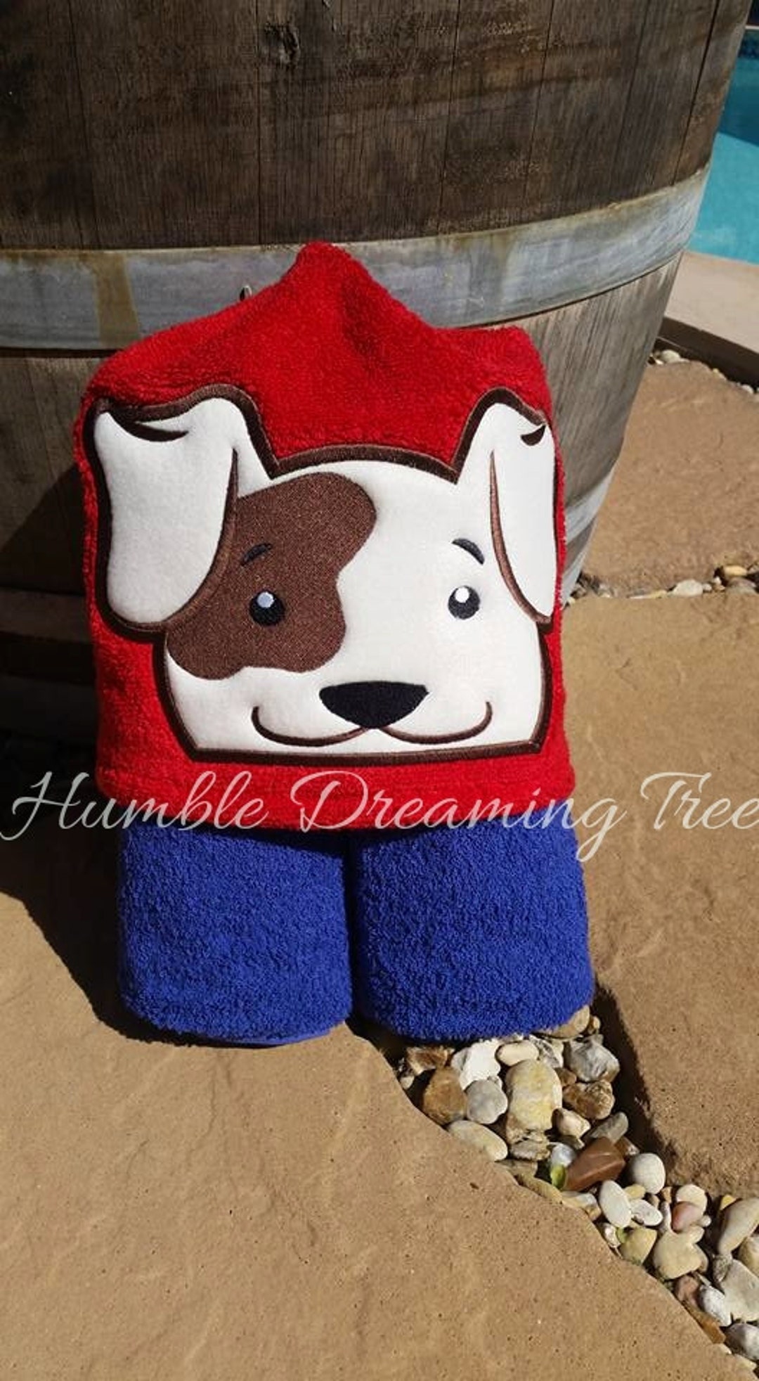 Puppy Dog Embroidered Hooded Towel Patch Dog Applique' Etsy
