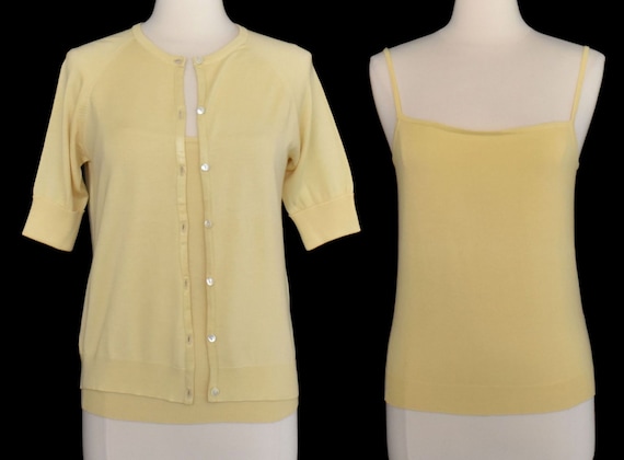 DKNY Twin Set, Minimalist Sweater Set, Minimal Lig